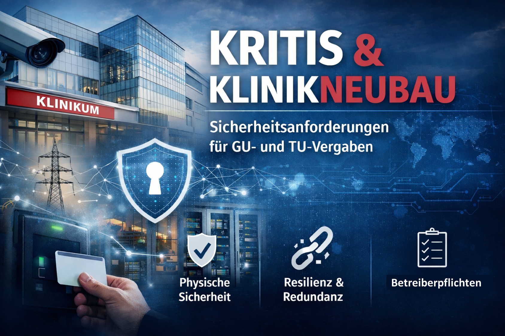 KRITIS-konforme Planung: Sicherheitsanforderungen in GU-/TU-Vergaben